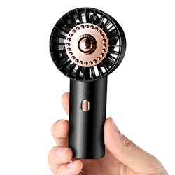 Odoland Ventilador de Mano Portátil, Ventilador de Bolsillo USB de Viento Fuerte con 3 Velocidades Ajustables, Mini Ventilador Silencioso para Oficina características