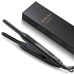 Mini Plancha de pelo, Alisador Profesional Para Cabello Corto, Barba y Flequillo, Alisador de Pelo de Titanio con Calentado Rápido de 15s y Temperatur en oferta