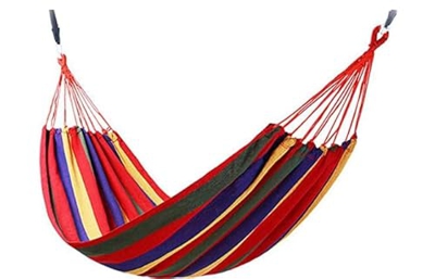 baisi Hamaca Jardín Camping Swing Portátil 2 Personas Al Aire Libre Playa Viajes Dormir Lona 150kg Capacidad de Carga