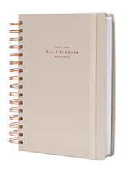 Agenda 2022 2023 Misty Gray - Agenda A5 - Agenda escolar 2022 2023 dia por página desde agosto de 2022 a julio de 2023│Agenda 2022 2023 dia por pagina precio
