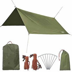 FMOPQ Camping Lona Impermeable Carpa Hamaca Lona Lluvia Mosca Picnic Mat con Bolsa de Transporte toldo al Aire Libre Refugio de Playa en oferta