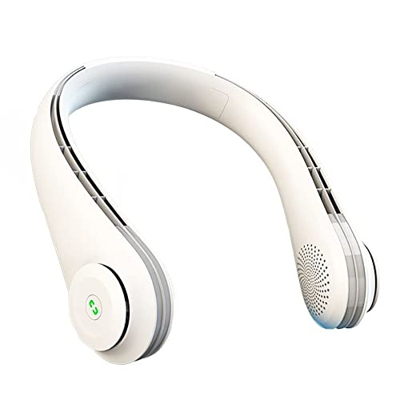 USB Portátil PequeñO Ventilador de Cuello Sin Aspas, Mini Recargable Manos Libres Ventilador de Banda Silencioso eléctrico, Personal Neck Fan para Dep
