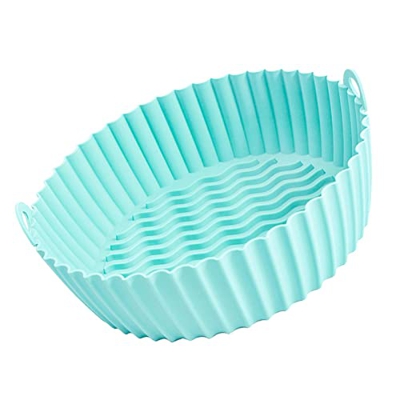 vincente Revestimientos de Silicona para freidoras de Aire - Sartén de Silicona Antiadherente Reutilizable para freidora de Aire,Accesorios para Horno