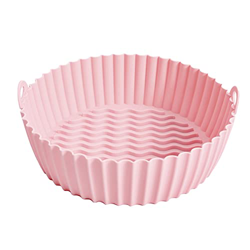zhanshi Bandeja de Silicona para freidora de Aire | Cocina Freidoras de Aire Accesorios para Horno Bandeja Redonda Revestimientos de Silicona | Sartén en oferta