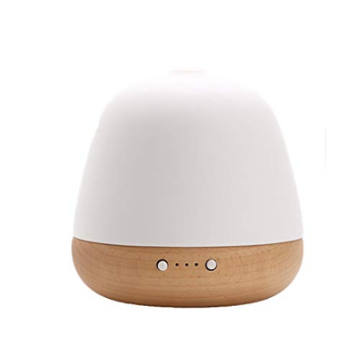 Jrechio Mini Difusor Aroma Difusor Humidificador de Aire de cerámica de Madera silencioso Humidificador de Aceite Esencial zhangxianyu