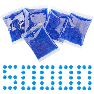 CaCaCook Water Balls Beads Refill Ammo (7-8mm, 50000 Pcs) Gel Splatter Ball Blaster Bullets Gel Ball Compatible with Gel Ball Blaster