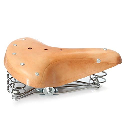 Sillín de bicicleta Cómodo sillín de bicicleta, bicicleta Asiento de bicicleta Asiento de bicicleta Asiento de bicicleta Retro Cuero Vintage Sillín de