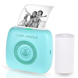 SHUAIGUO Impresora de bolsillo BT Impresora fotográfica inalámbrica Impresora térmica portátil 203 ppp para foto Imagen Recibo Nota Nota Etiqueta adhe precio