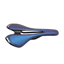 SAXTZDS KAIX Shop 3K Fibra de Carbono Hollow Bicycle Saddle Ultra Light Mountain Bike Cushion Compatible con Ciclismo (Color : Blue) en oferta
