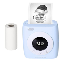 SHUAIGUO Pocket Printer BT Impresora térmica inalámbrica Impresora portátil portátil 300dpi para foto Imagen Recibo Nota Nota Etiqueta adhesiva con fu precio