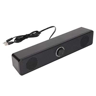 Altavoz de Computadora, Altavoz de PC con Cable Estéreo de Alta Fidelidad, Mini Barra de Sonido de Entrada de 3,5 Mm, Barra de Sonido Alimentada por U