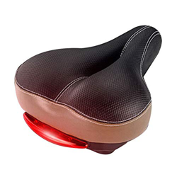 Asiento de bicicleta Sillín de bicicleta, cómodo Hombres Mujeres Asiento de bicicleta Cojín acolchado de espuma viscoelástica Sillín de bicicleta anch en oferta