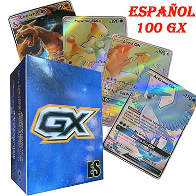 100 GX Carta RARA,2022 Nuevo Version Español Trading Card, Tarjetas Gx Completas,Tarjetas coleccionables Raras HD, Tarjetas GX Tag Team Edición Colecc