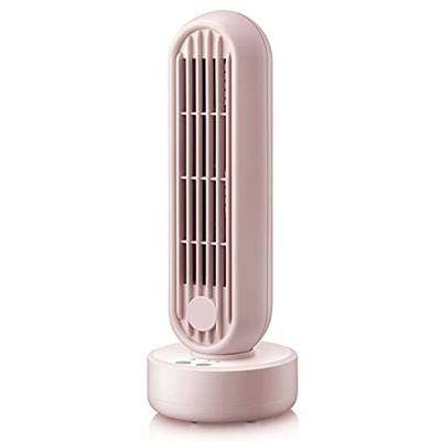 Grandeals Ventilador de Torre, Torre ultradelgada de Mesa con Ventilador oscilante de 50°, 2 Modos y configuraciones de Velocidad, Ventiladores silenc