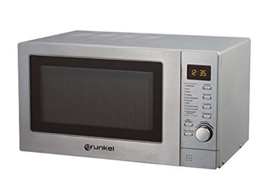 Grunkel - MWG-25DXT - Microondas digital con grill de 25l de capacidad, 6 niveles de potencia y 2 de combinado - 900W - Acero inoxidable