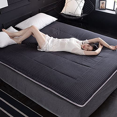 ZCYX Colchones de futón Acolchados japoneses, Alfombrilla de Suelo Plegable, colchón de futón, para Dormitorio de Estudiantes, colchoneta para Dormir,