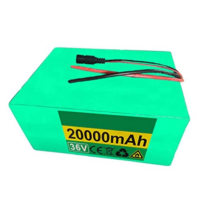 FREEDOH Batería De Bicicleta Eléctrica De 36V 20Ah Paquete Batería Impermeable Litio De 20000mAh 10S4P con Cargador Apto para Bicicletas Eléctricas De