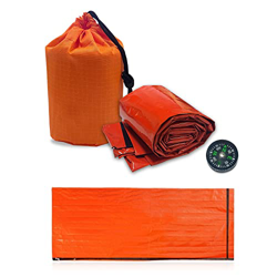 1 Uds saco de dormir de emergencia, cubierta de rescate de supervivencia de primeros auxilios impermeable ultraligero portátil al aire libre cómodo sa precio