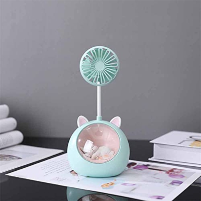 Animal Ventilador Electrico Usb Dulces Sueños Pequeño Ventilador USB Dibujos Animados Luz De Noche Ventilador Silencioso Adecuado Para El Hogar/Oficin