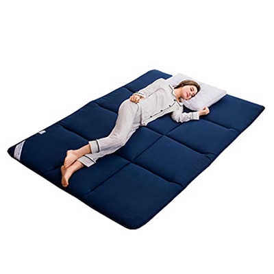 ZCYX Colchón de futón de Piso Plegable, colchoneta Japonesa Tradicional, Suave, Acogedor, Transpirable, para Dormir, portátil, para Invitados, Transpi