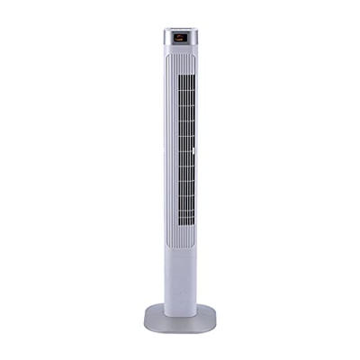 Grandeals Ventilador de refrigeración de Torre, Ventilador de Torre oscilante, con Control Remoto, Temporizador de 15 Horas, Pantalla LED, Ventiladore