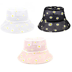 PiniceCore Sombrero De Pescador Dama Verano Pequeño Pequeño Y Transpirable Margarita De Margarita Sombreros Solar Aire Libre Sombrilla para Cuencas De precio