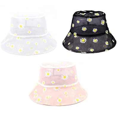 PiniceCore Sombrero De Pescador Dama Verano Pequeño Pequeño Y Transpirable Margarita De Margarita Sombreros Solar Aire Libre Sombrilla para Cuencas De