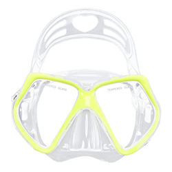 RobinEllis Gafas de Buceo Máscara Anti Niebla Gafas Templadas Natación Snorkel Gafas Gafas de Seguridad Equipo,Yellow,One Size características