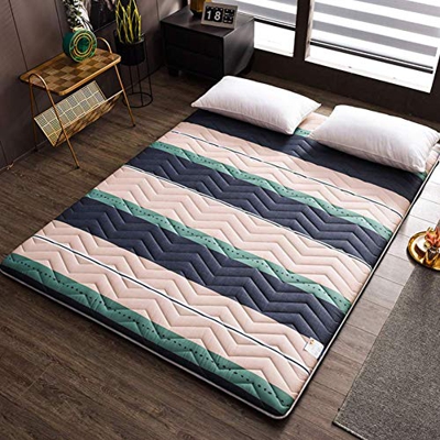 ZCYX Colchón Plegable Colchoneta de Piso Doble Individual Colchoneta para Dormir Siesta Colchones de futón japoneses Colchón para Dormir para Piso par