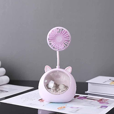 Animal Ventilador Electrico Usb Dulces Sueños Pequeño Ventilador USB Dibujos Animados Luz De Noche Ventilador Silencioso Adecuado Para El Hogar/Oficin