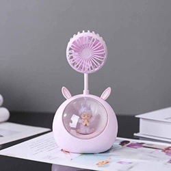 Sueño Ventilador Electrico Usb Pequeño Ventilador USB Mini Dibujos Animados Princesa Luz De Noche Ventilador Silencioso Adecuado Para El Hogar/Oficina precio