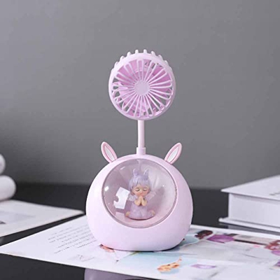 Sueño Ventilador Electrico Usb Pequeño Ventilador USB Mini Dibujos Animados Princesa Luz De Noche Ventilador Silencioso Adecuado Para El Hogar/Oficina