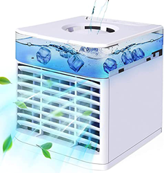 Detalles de la oferta de VVLXRIC Mini Enfriador De Aire Silencioso, EnfríA Y Humedece Ventilador Aire Frio - Cree Su Zona De Enfriamiento Personal Mini Ventilador, para El Dor VVLXRIC Mini Enfriador De Aire Silencioso, EnfríA Y Humedece Ventilador Aire Frio - Cree Su Zona De Enfriamiento Personal Mini Ventilador, para El Dor características