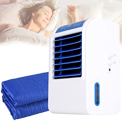 ZRZJBX 8W Colchón De Refrigeración, Colchón De Verano con Ahorro De Energía, Colchón con Ventilador De Aire Acondicionado Refrigerado por Agua Ideal E