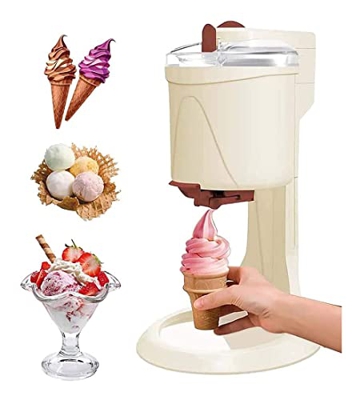 Fabricante de helados portátiles con máquina de hielo suave de compresor recipiente de hielo extraíble for fabricante de helados caseros 1L aluminio d