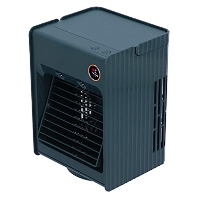 GUOG Ventilador de Aire Acondicionado Portátil, Enfriador de Aire por Evaporación de Espacio Pequeño con Carga USB Ligera(Verde)
