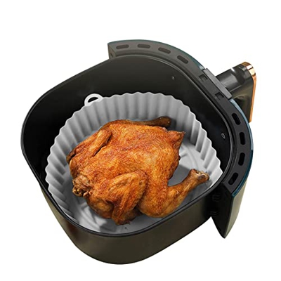 Air Fryer Silicone Pot Air Fryer Revestimientos de Silicona Reutilizable Antiadherente Air Fryer Cesta de Silicona, para Horno, Air Fryer Accessories,