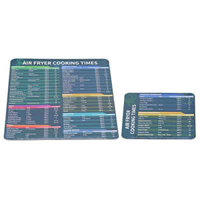 Hoja de Tiempo de Cocción Freidora de Aire Accesorios para Horno Tiempo de Cocción, Guía de Referencia de la Freidora de Cocina Accesorios de Freidora