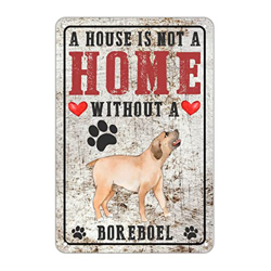 BloodHound - Cartel de metal para perro, diseño de razas de perros, diseño rústico con texto "A House Is Not A Home Without A Dog" precio