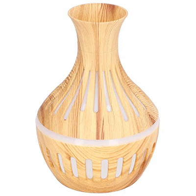 Humidificador de Aire, humidificador difusor de Aroma de Grano de Madera Alimentado por USB de 300 ml, para dormitorios, Apagado automático sin Agua, 