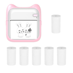 Mini impresora de fotos de bolsillo Máquina de impresión térmica portátil 203 ppp Conexión inalámbrica BT para etiqueta de imagen Lista de manualidade en oferta