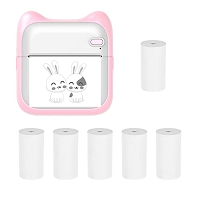 Mini impresora de fotos de bolsillo Máquina de impresión térmica portátil 203 ppp Conexión inalámbrica BT para etiqueta de imagen Lista de manualidade