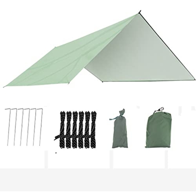 Hammock Rain Fly Camping Tarp Impermeable Camping Essentials Camping Essential Picnic Mat de la Carpa para Acampar Fuíbles de campaña con cordón de Su