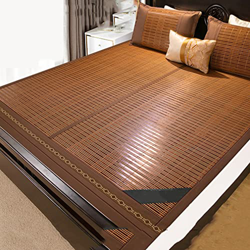 HCZS Colchoneta de bambú para Dormir de Verano, Cama Plegable de bambú, colchoneta de refrigeración para Cama de Estudiante, colchón de refrigeración  precio