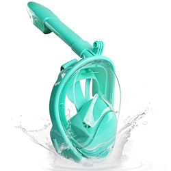 KEYOZA Máscara De Esnórquel para Niños Cara Completa 180 ° Panorámico Anti-Vaho Anti-Fugas Snorkel De Seguridad con Soporte De Cámara De Acción Desmon características