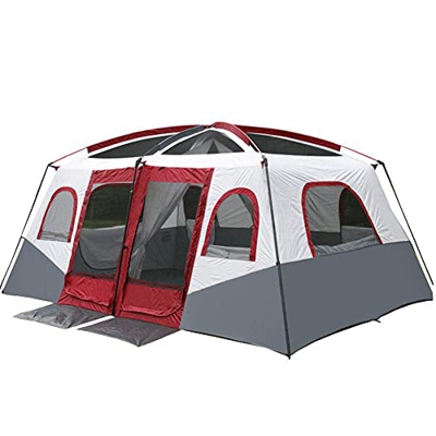 QHYXT Tienda de campaña para 8-10 Personas para Acampar, Impermeable, portátil, Ligera, para la Playa, Tienda Familiar, Adecuada para Viajes, Camping,