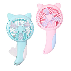 Moageme Prensa Manual Ventilador Pequeño,Ventilador de Mano Manual Puro | Ventilador Personal de Mano de Dibujos Animados Mini Ventilador de Mano port precio