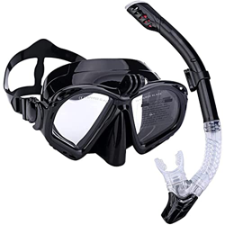 KEYOZA Premium Snorkel Set Máscara De Buceo para Adultos Snorkel Buceo Gafas De Natación Máscara Dry Snorkel Set con Soporte para Cámara en oferta