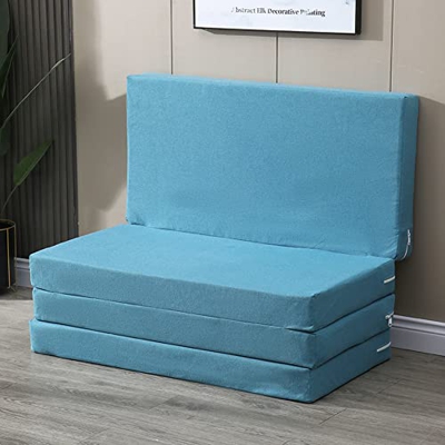 Cama plegable individual Colchón plegable de espuma gruesa,Colchón plegable portátil,Colchón de piso,Sofá Chiarbed para siesta de oficina,Fiesta de pi