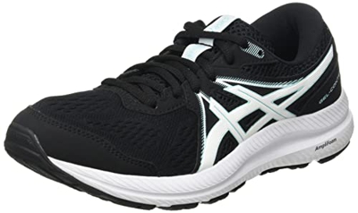 Asics Gel-Contend 7, Running Shoe Mujer, Black/Clear Blue, 39.5 EU